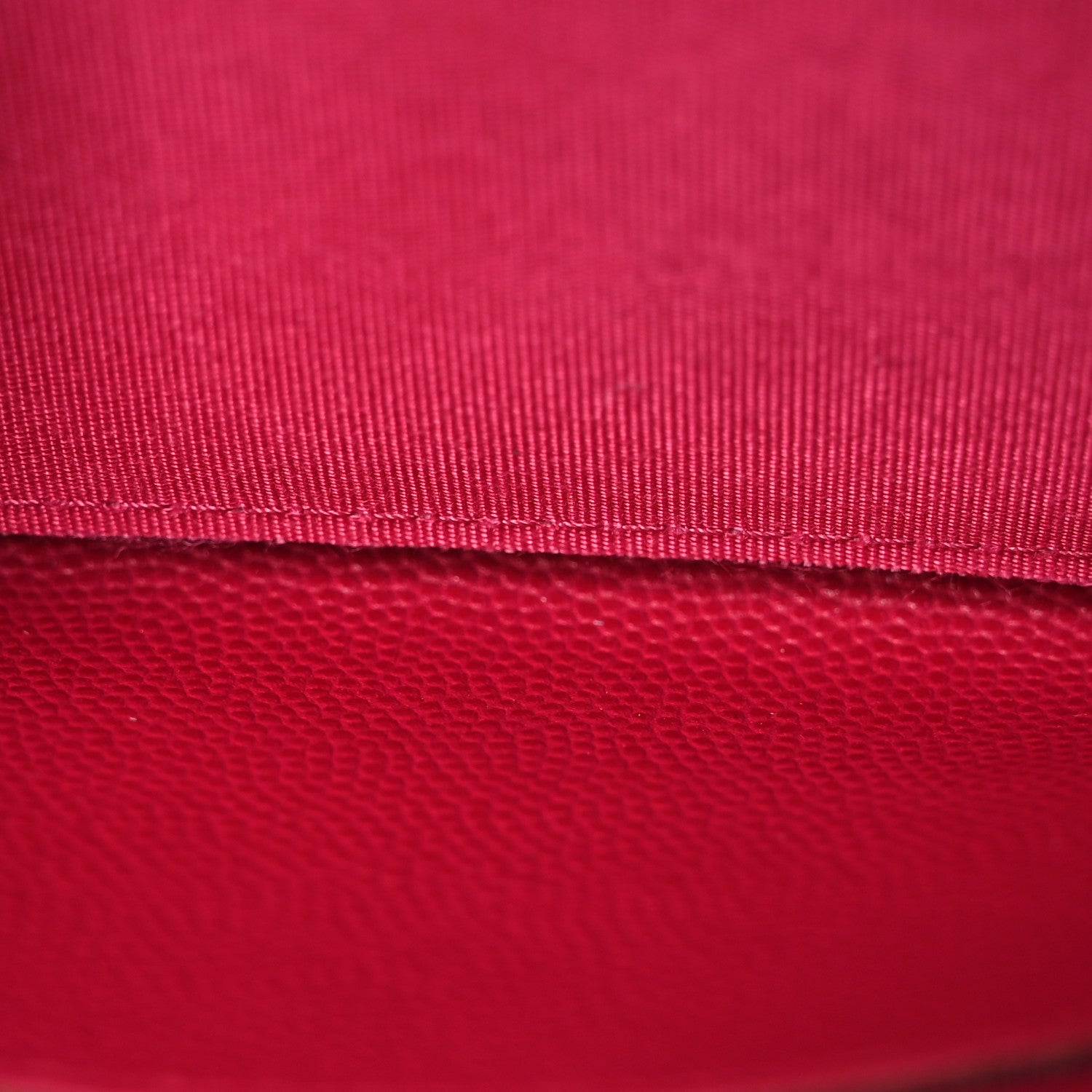 Chanel Caviar Camellia Embossed Medium Zip Around Wallet Fuchsia 5 of 9