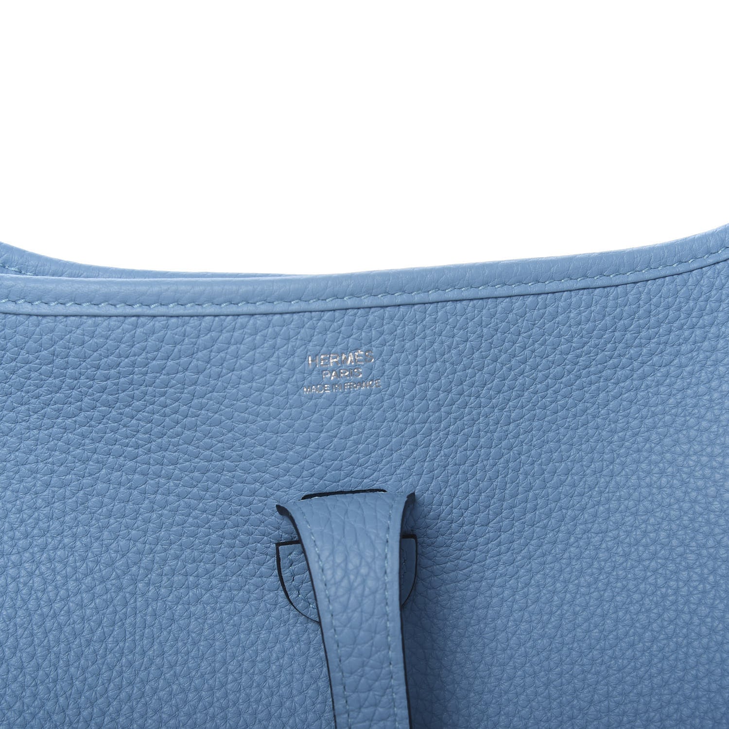 Hermes Taurillon Clemence Evelyne III PM Bleu Du Nord 6 of 10