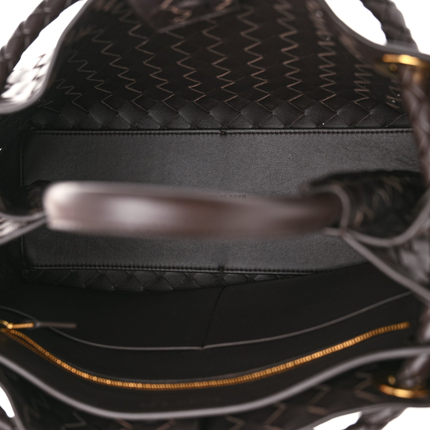 Nappa Intrecciato Medium Andiamo Shoulder Bag Fondant
