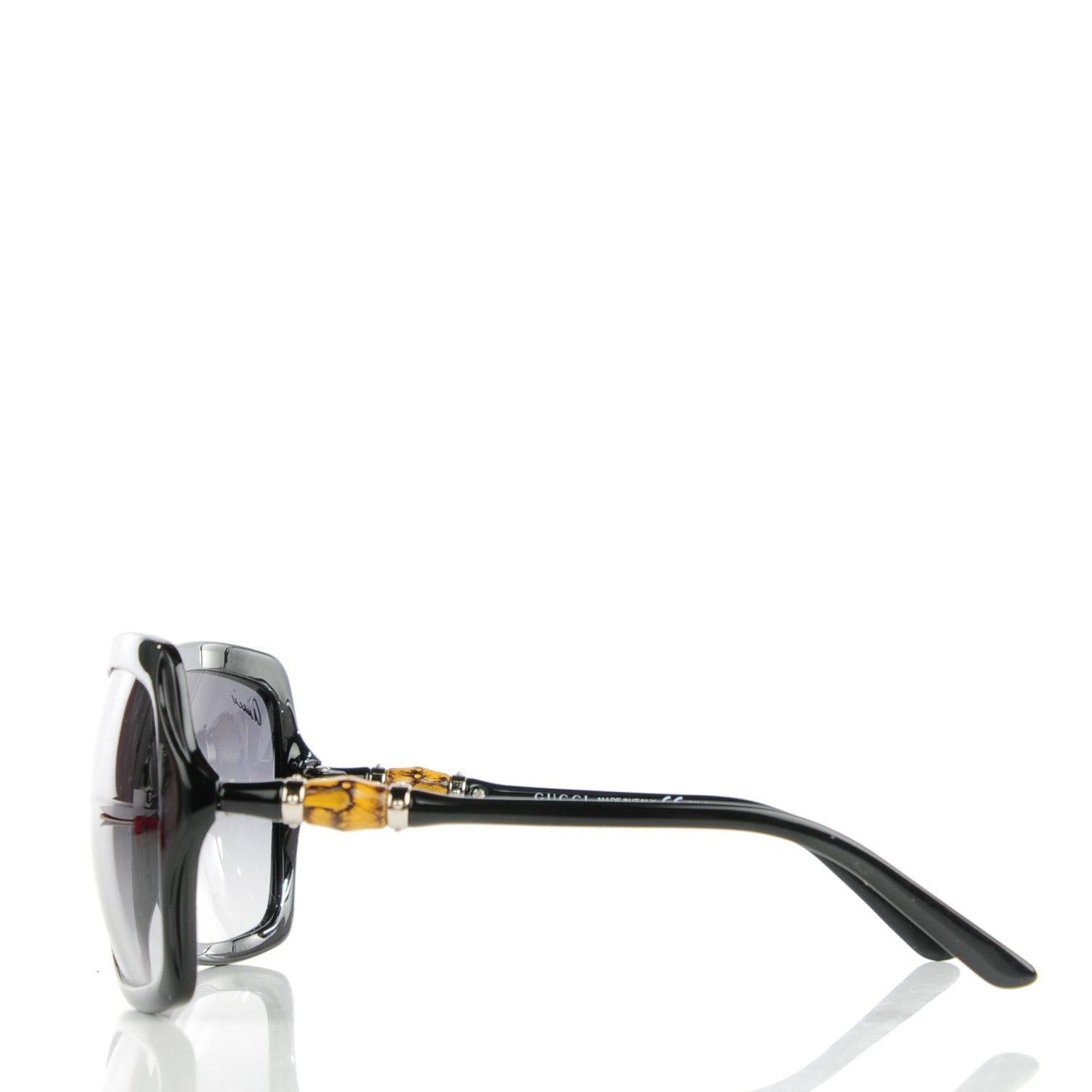 Gucci Oversized Bamboo Sunglasses 3131/S Black 2 of 6