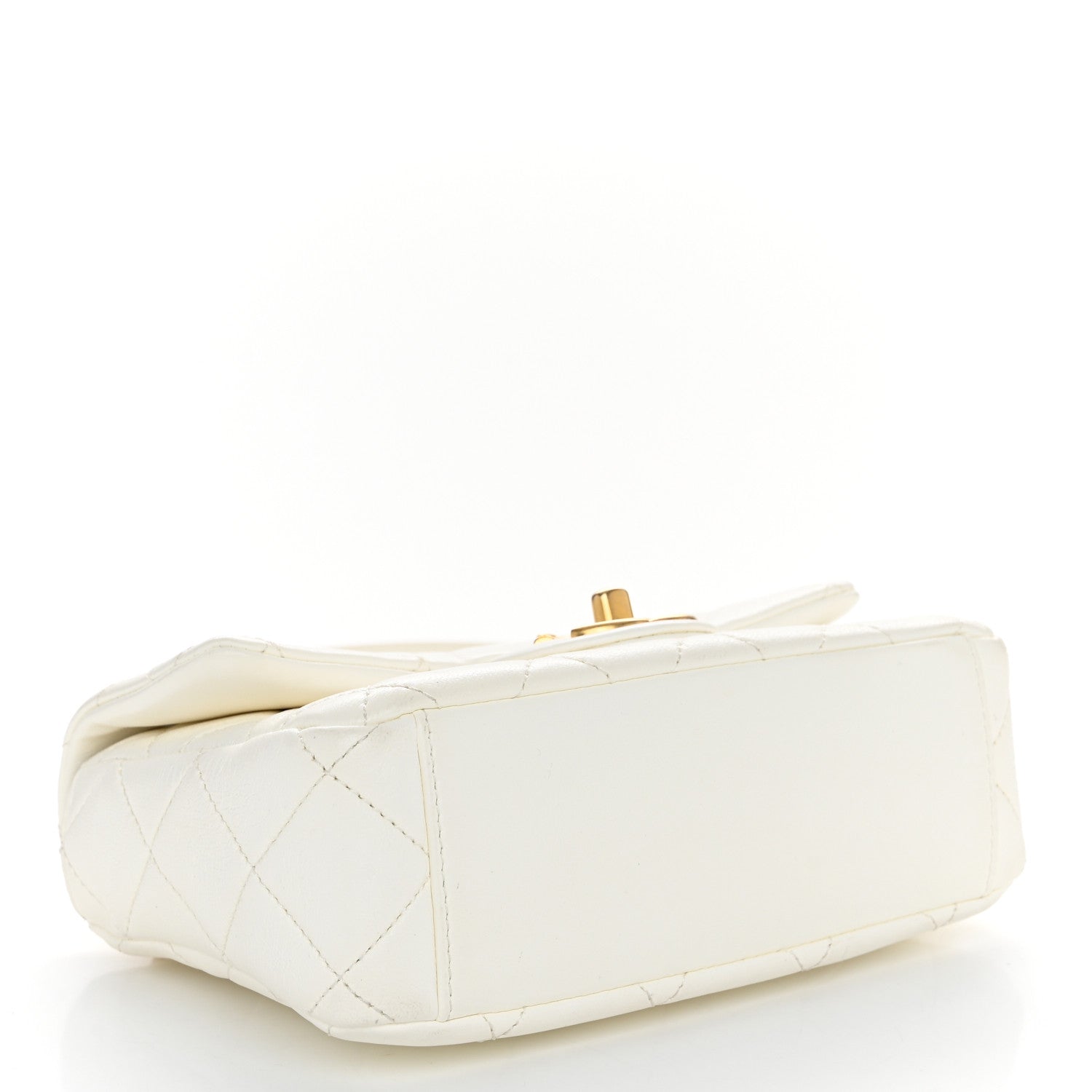 Chanel Shiny Lambskin Quilted Mini Flap White 4 of 10