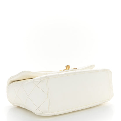 Chanel Shiny Lambskin Quilted Mini Flap White 4 of 10