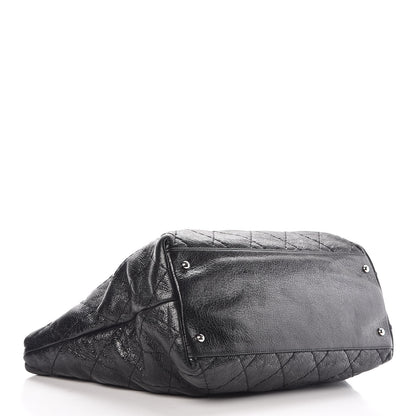 Chanel Glazed Calfskin Large On The Road Tote Black 4 of 10