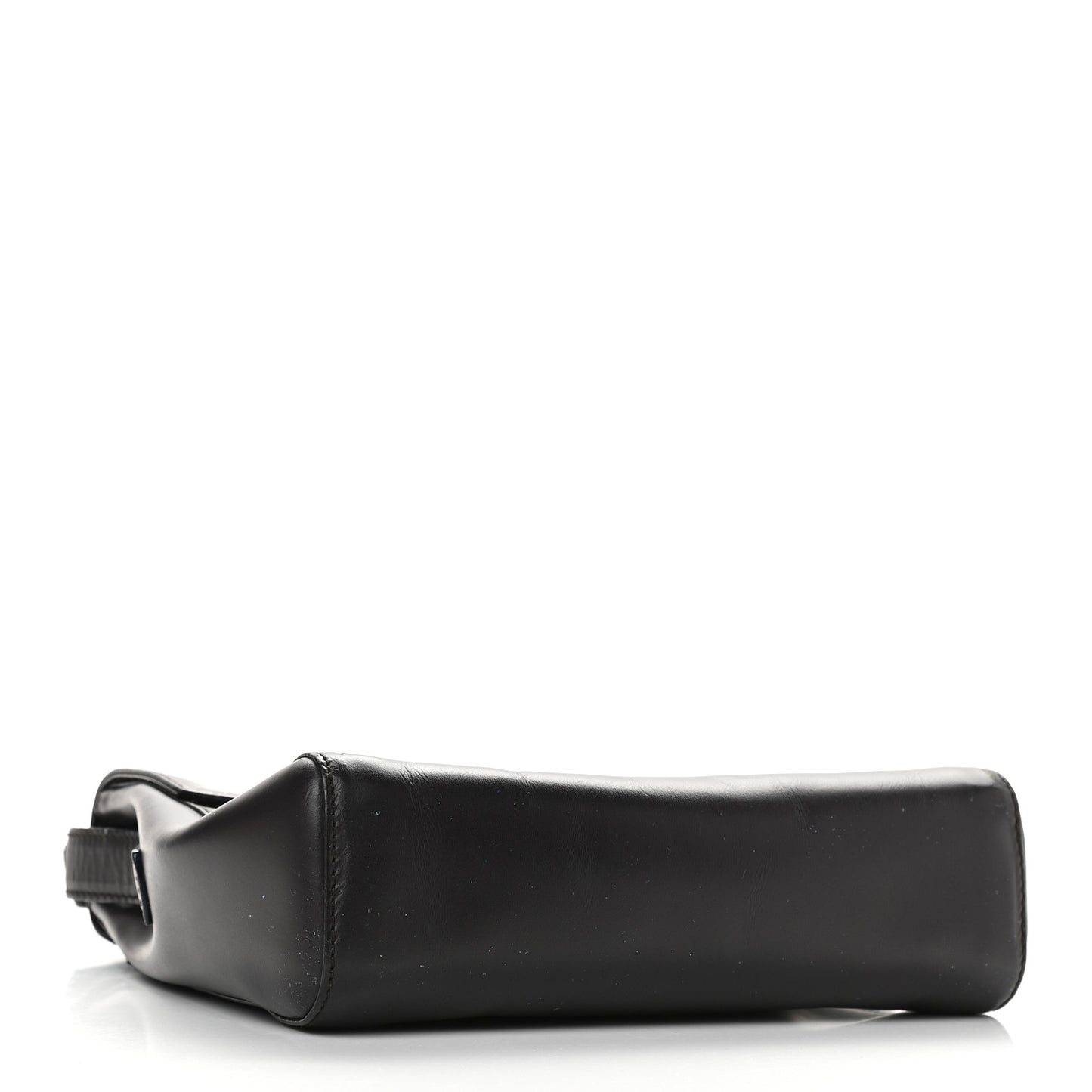 Soft Calfskin Flap Crossbody Bag Black
