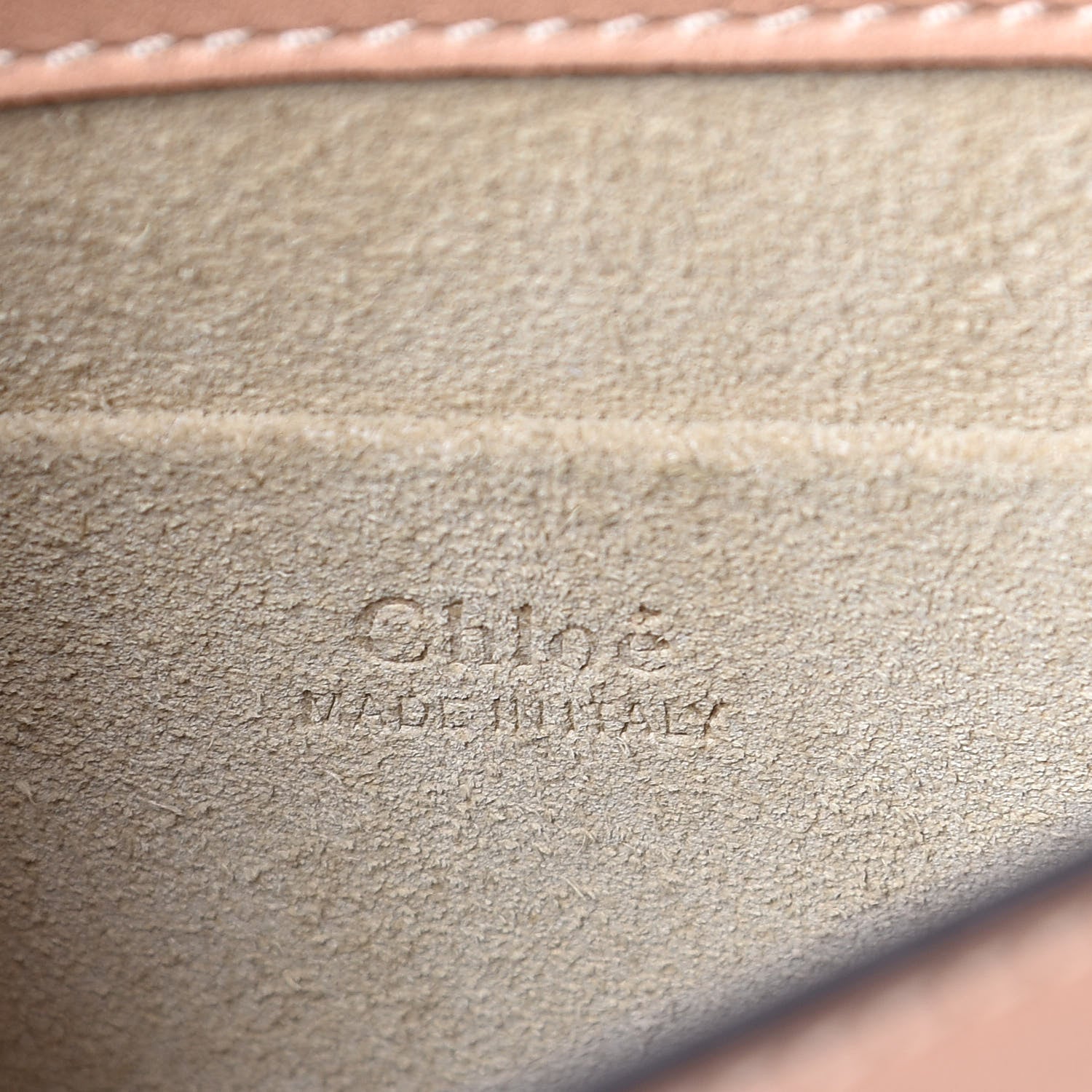 Chloe Calfskin Suede Small Nile Bracelet Bag Biscotti Beige 6 of 9