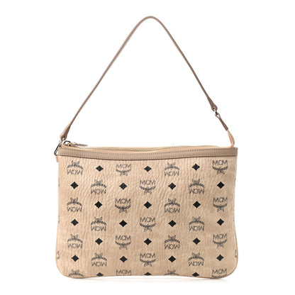 MCM Visetos Medium Pouch Beige 1 of 8