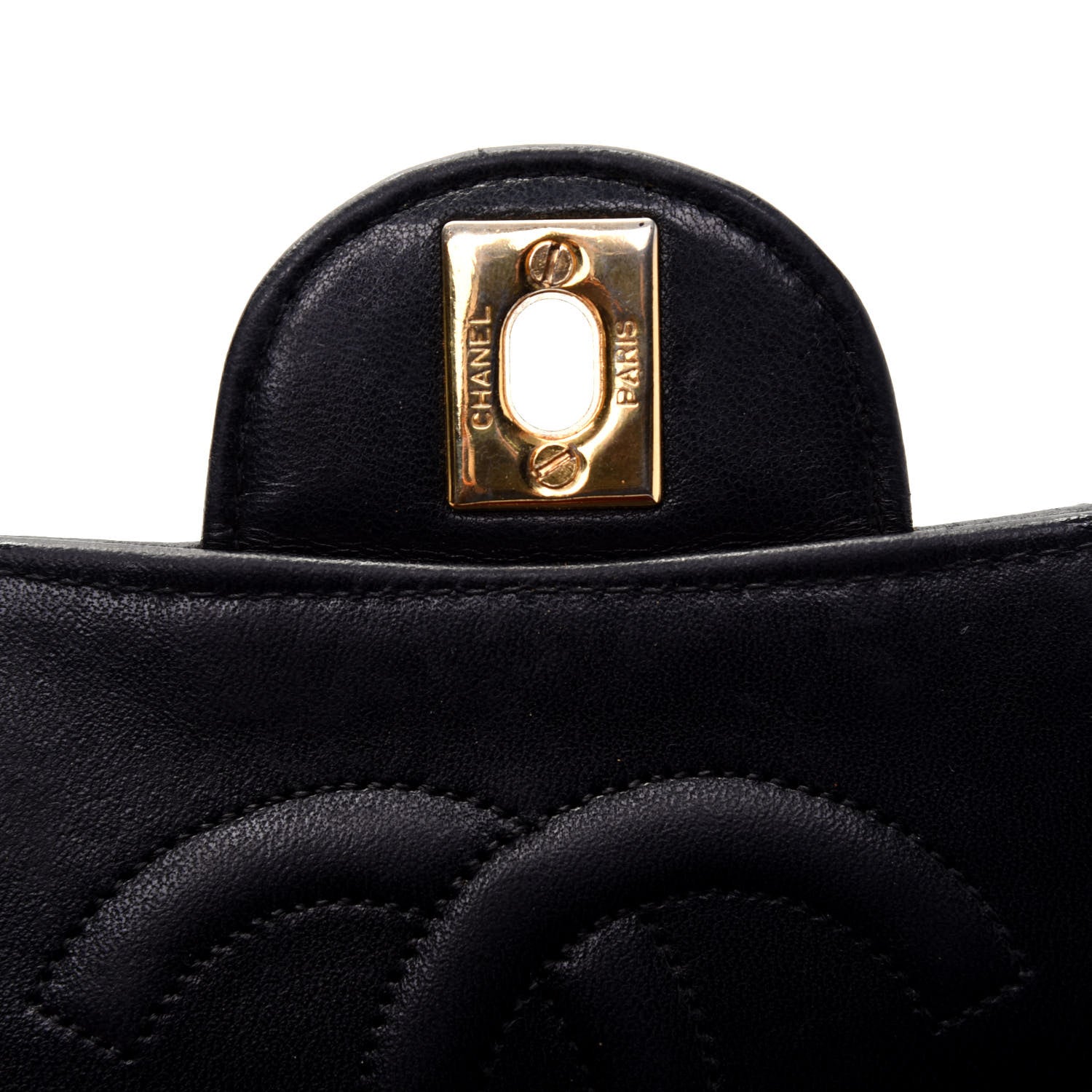 Chanel Lambskin Quilted Medium Single Flap Black 12 of 24