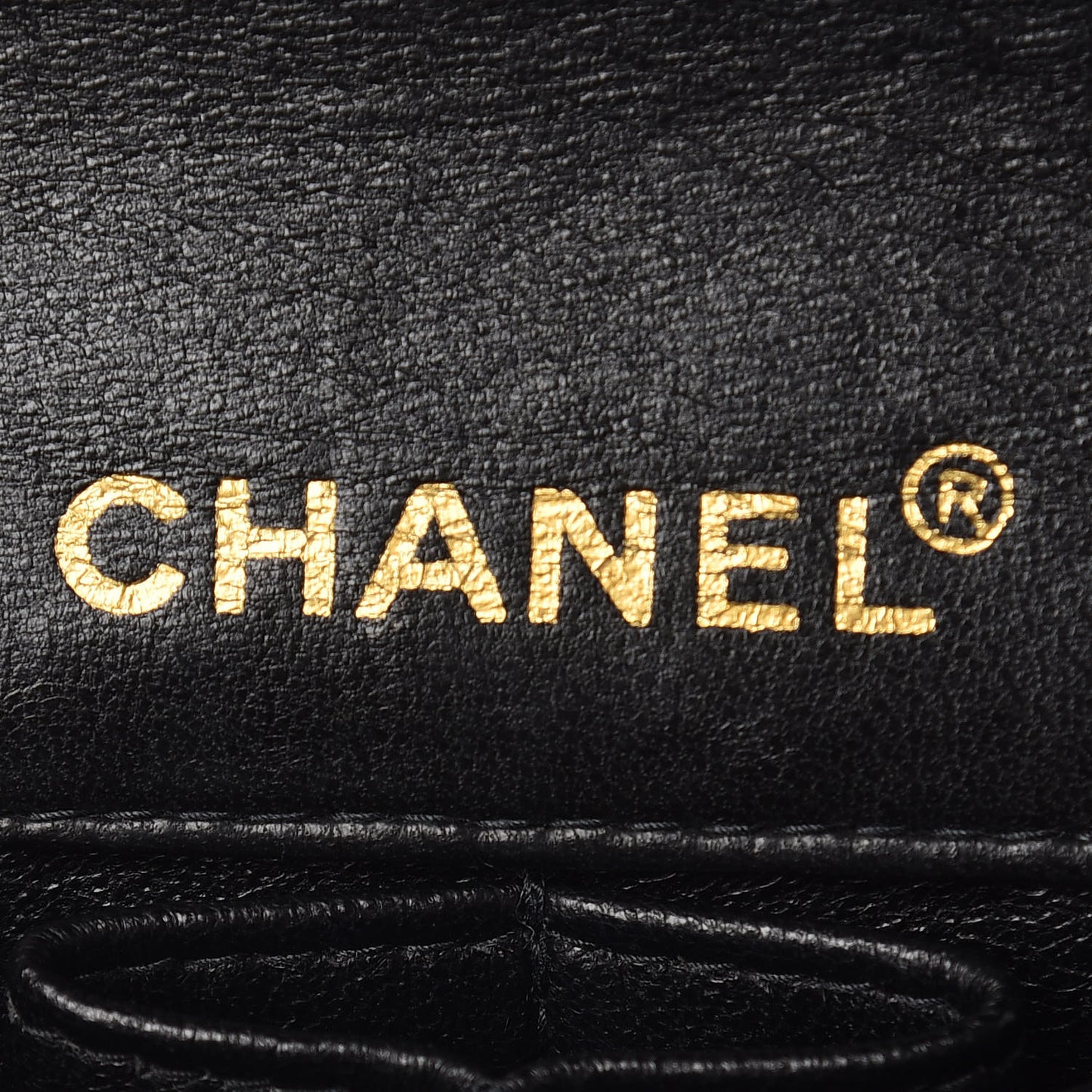 Lambskin East West Chocolate Bar Flap Black