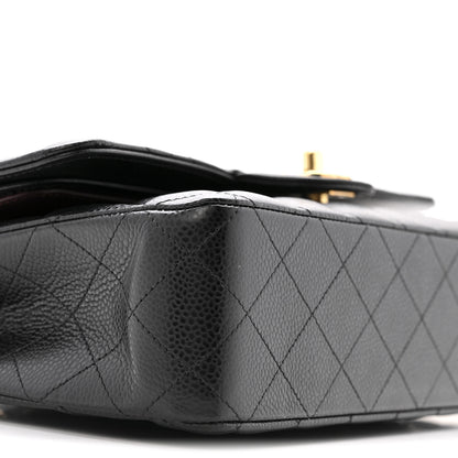 Chanel Caviar Quilted Medium Double Flap Black 9 of 10