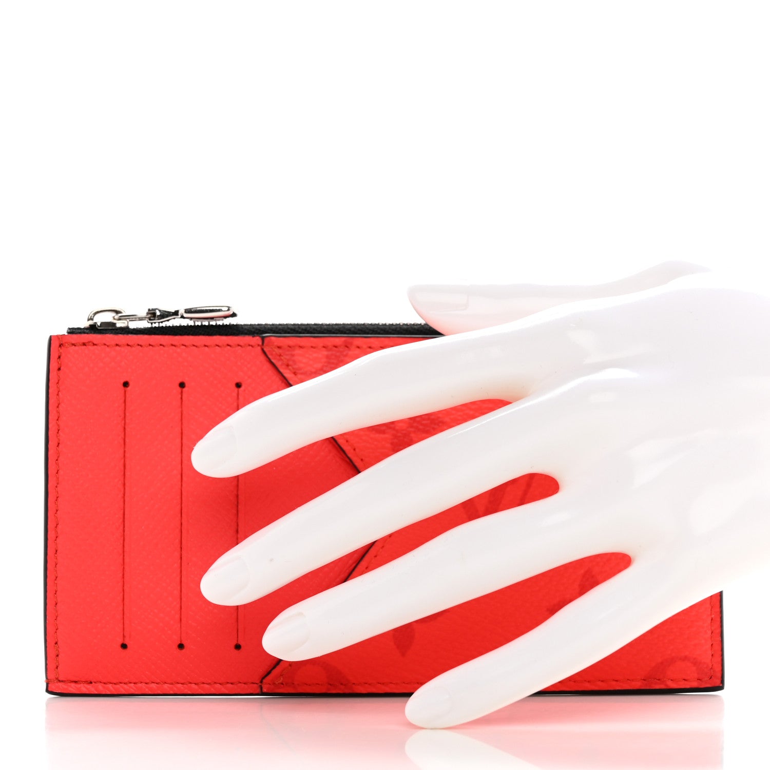 Louis Vuitton Taigarama Coin Card Holder Fire Red 2 of 8