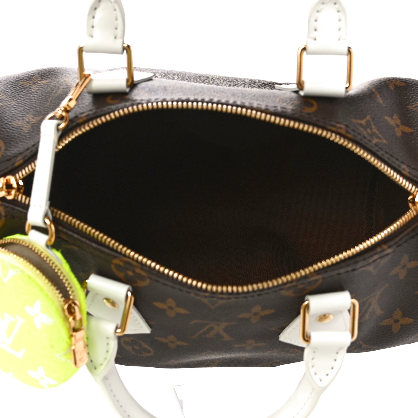 Monogram LV Match Speedy Bandouliere 25 White