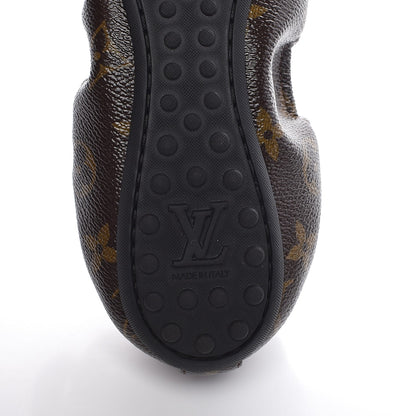Louis Vuitton Monogram Flirty Ballet Flats 38.5 Gold 6 of 9