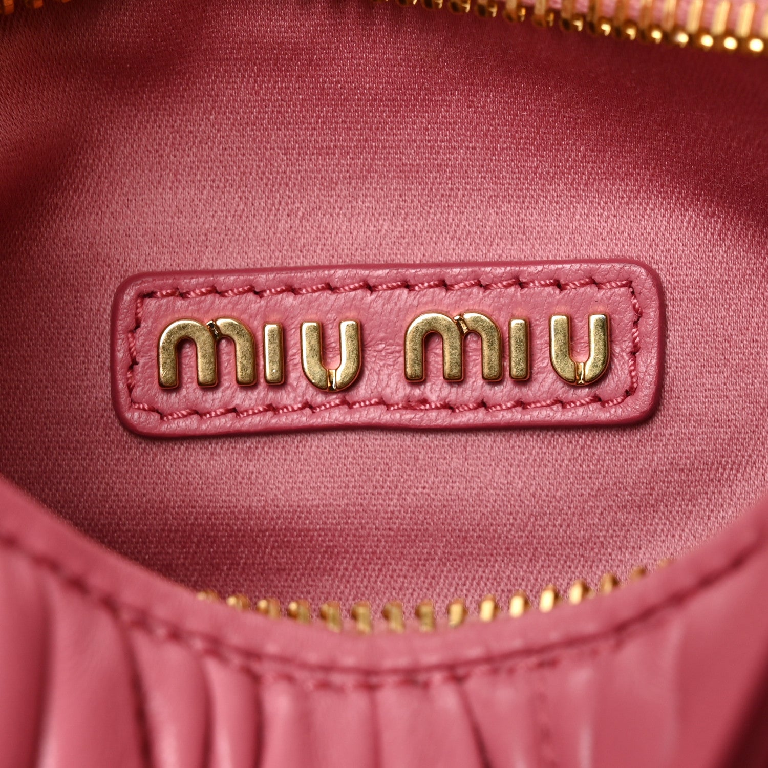 Miu Miu Nappa Matelasse Small Wander Hobo Pink 6 of 9