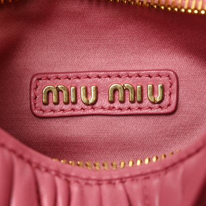 Miu Miu Nappa Matelasse Small Wander Hobo Pink 6 of 9