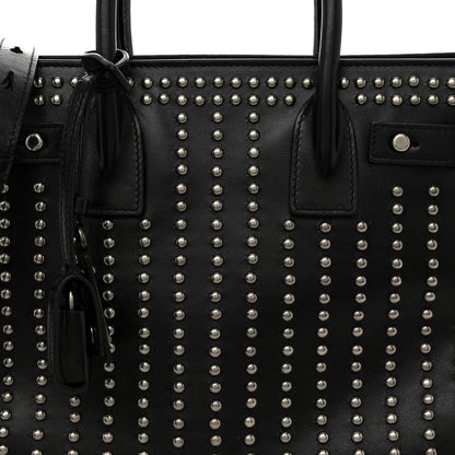 Saint Laurent Smooth Calfskin Studded Small Sac De Jour Black 8 of 12