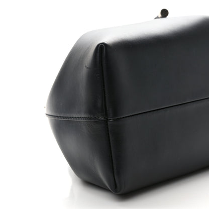 Jimmy Choo Smooth Shiny Calfskin Cinch M Bucket Bag Black 9 of 15