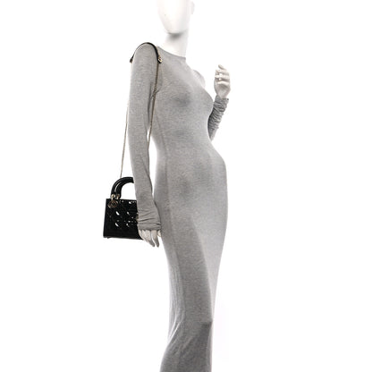 Christian Dior Patent Cannage Mini Lady Dior Black 2 of 9