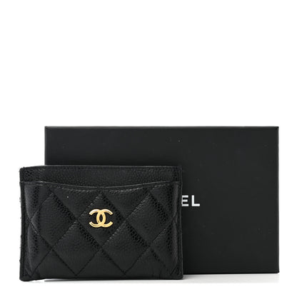 Chanel Caviar Quilted Card Holder Black 11 of 11