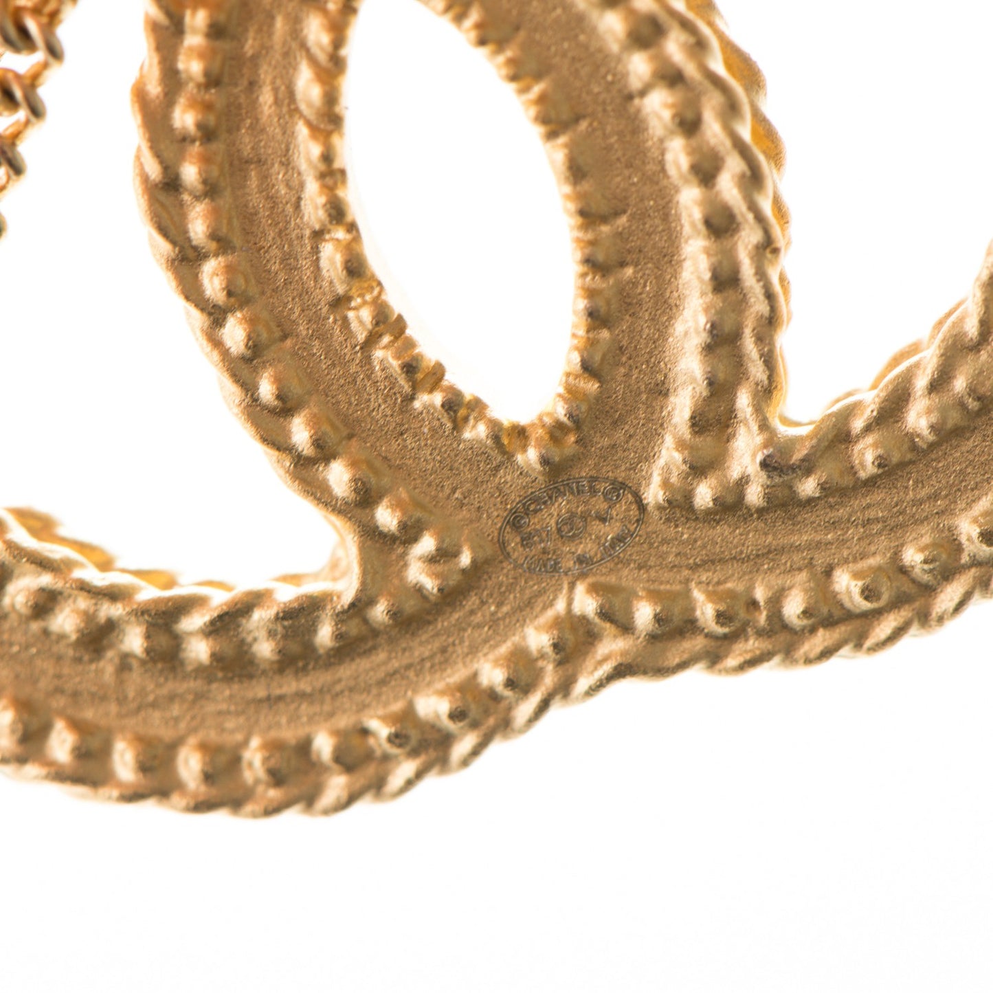 CC Drop Earrings Gold