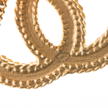 Chanel CC Drop Earrings Gold 5 of 5