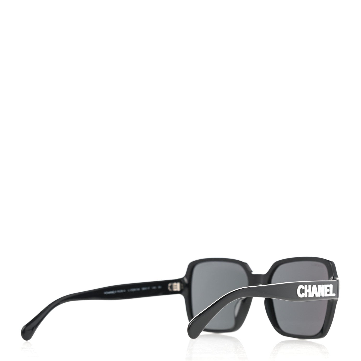 Chanel Acetate Square Sunglasses 5408-A Black 4 of 8