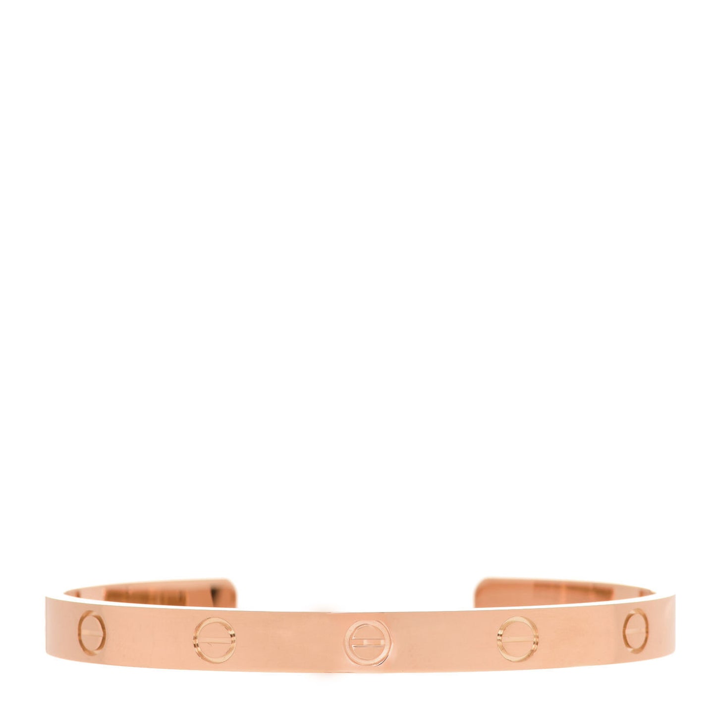 18K Pink Gold LOVE Cuff Bracelet 18