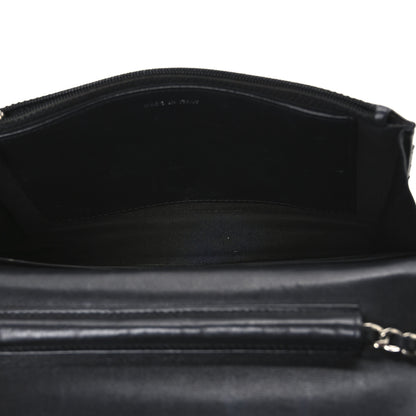 Chanel Patent Quilted Brilliant Wallet On Chain WOC Black 5 of 11