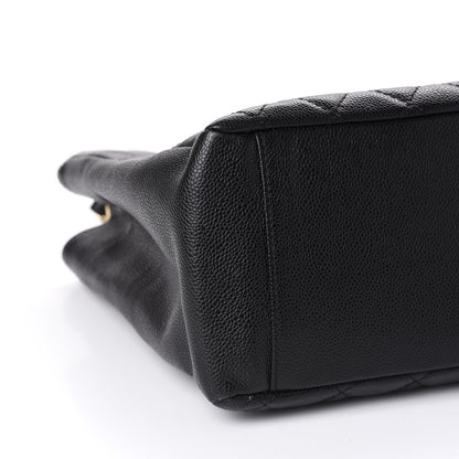 Chanel Caviar Quilted Grand Shopping Tote GST Black 6 of 10