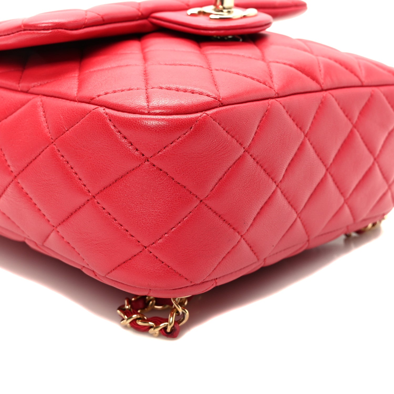 Chanel Lambskin Quilted Small in Seoul Backpack Dark Pink 9 of 10