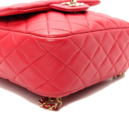 Chanel Lambskin Quilted Small in Seoul Backpack Dark Pink 9 of 10