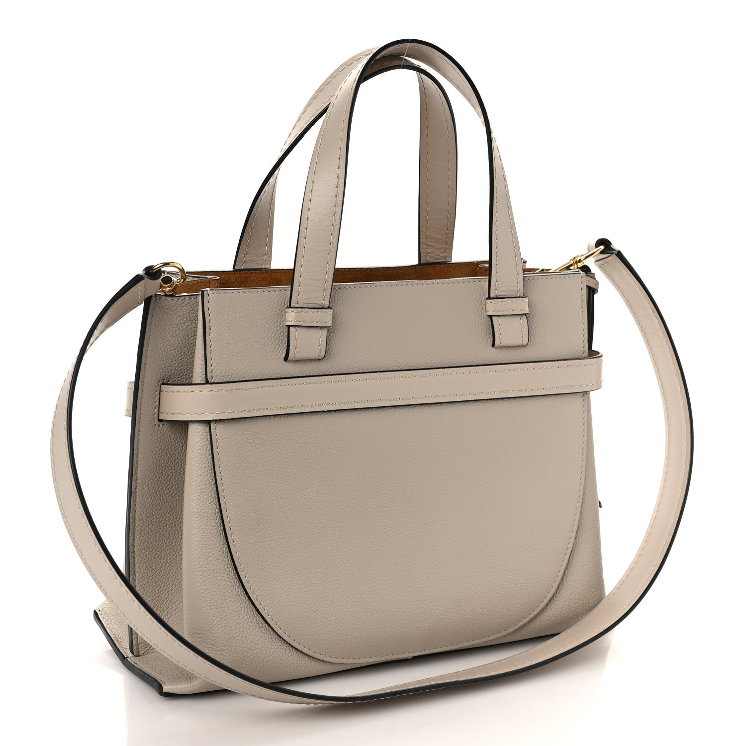 Loewe Calfskin Small Gate Tote Beige 3 of 8