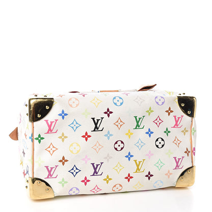 Louis Vuitton Monogram Multicolor Speedy 30 White 4 of 12