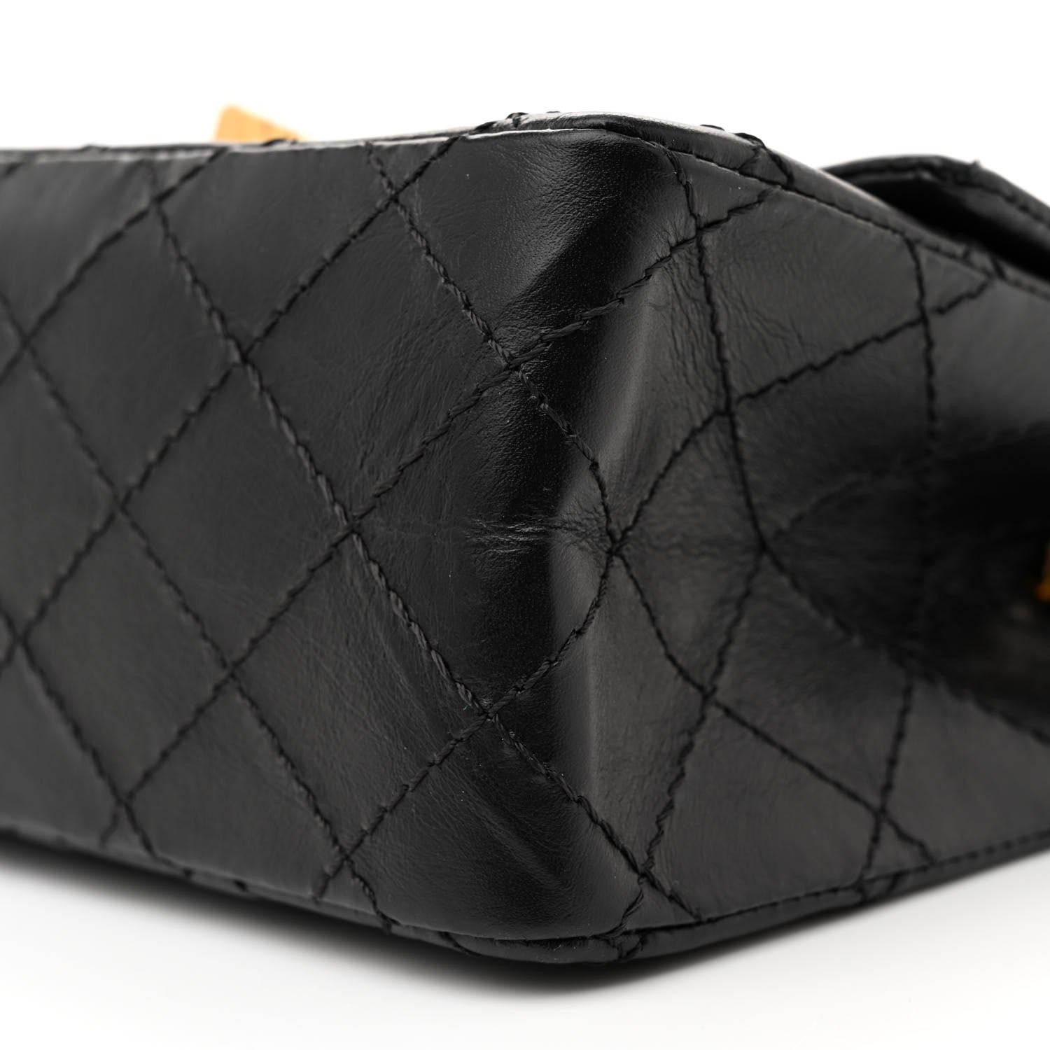 Chanel Aged Calfskin Quilted 2.55 Reissue Mini Flap Black 10 of 11
