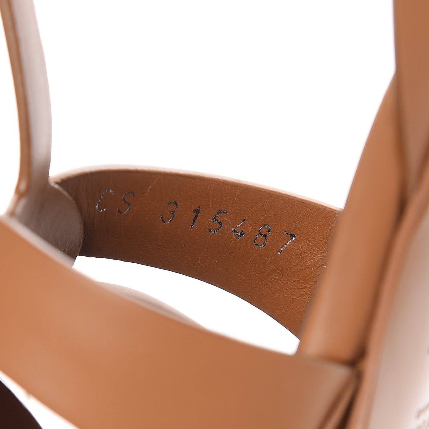 Calfskin Tribute 105 Platform Sandals 40 Caramel
