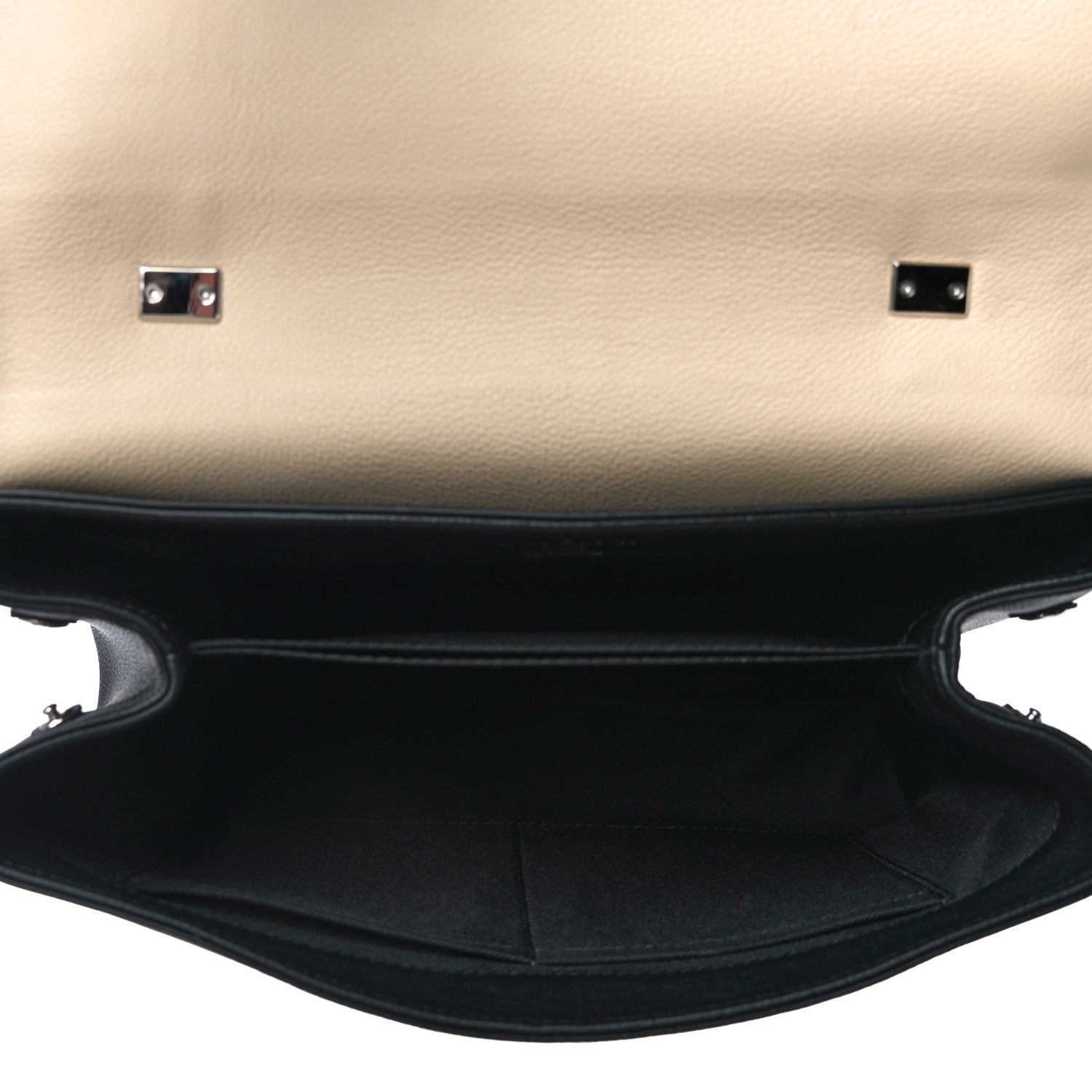 Louis Vuitton Soft Calfskin Lockme II Top Handle Vanille Black 5 of 11