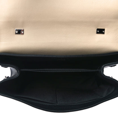 Louis Vuitton Soft Calfskin Lockme II Top Handle Vanille Black 5 of 11