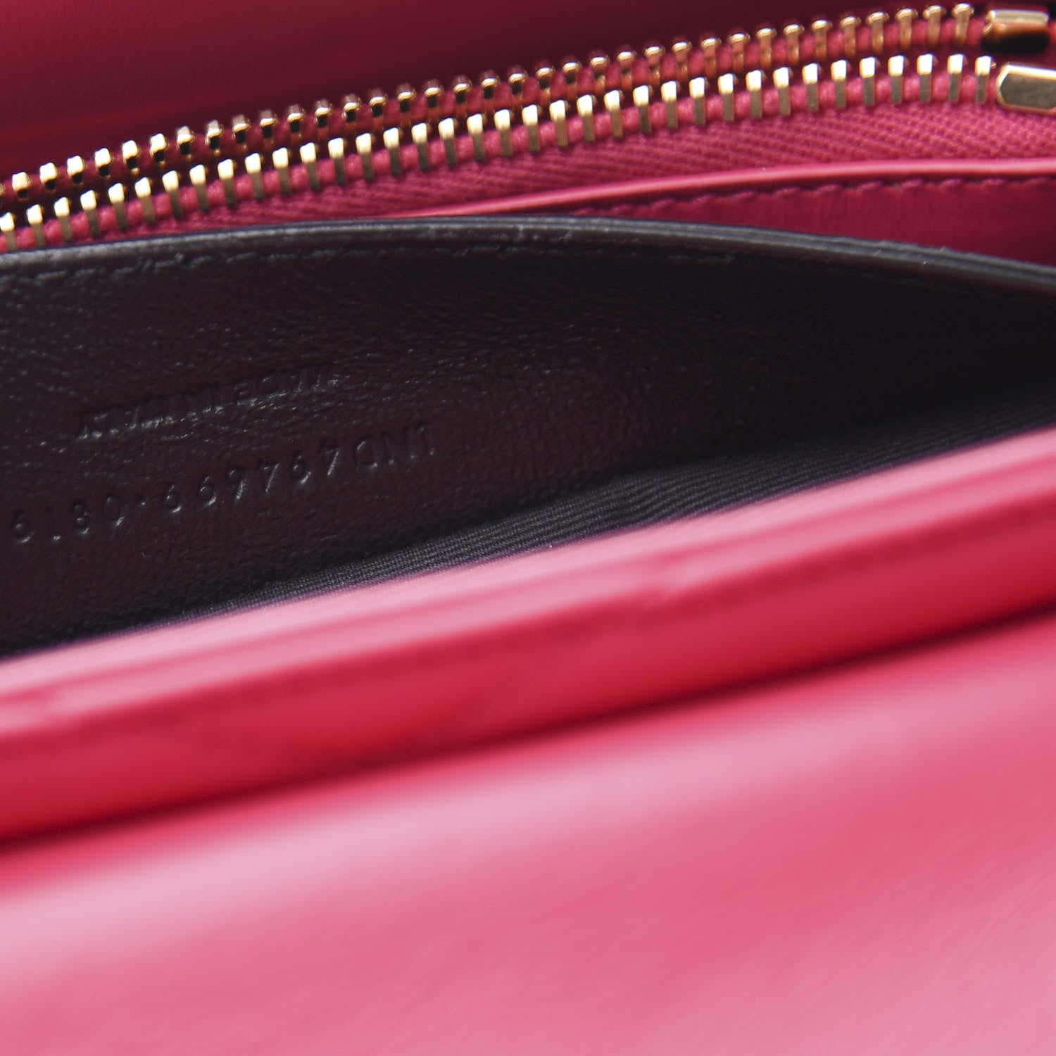 Saint Laurent Calfskin Y Quilted Monogram Small Loulou Chain Satchel Fresh Fuchsia 7 of 11
