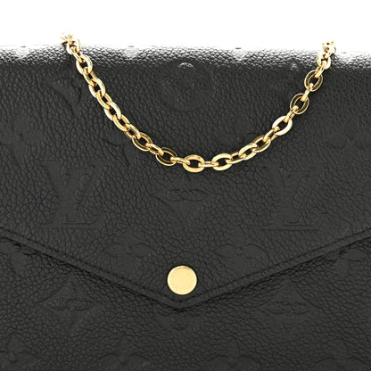 Louis Vuitton Empreinte Pochette Felicie Chain Wallet Black 8 of 10