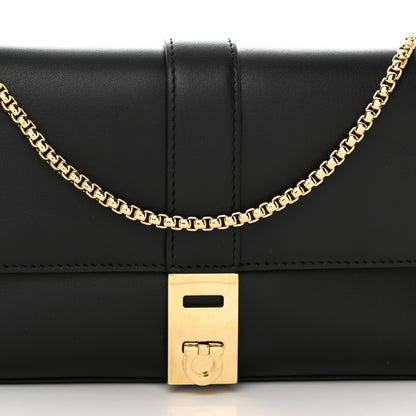 Salvatore Ferragamo Calfskin Archive Gancini Flap Crossbody Black 9 of 12