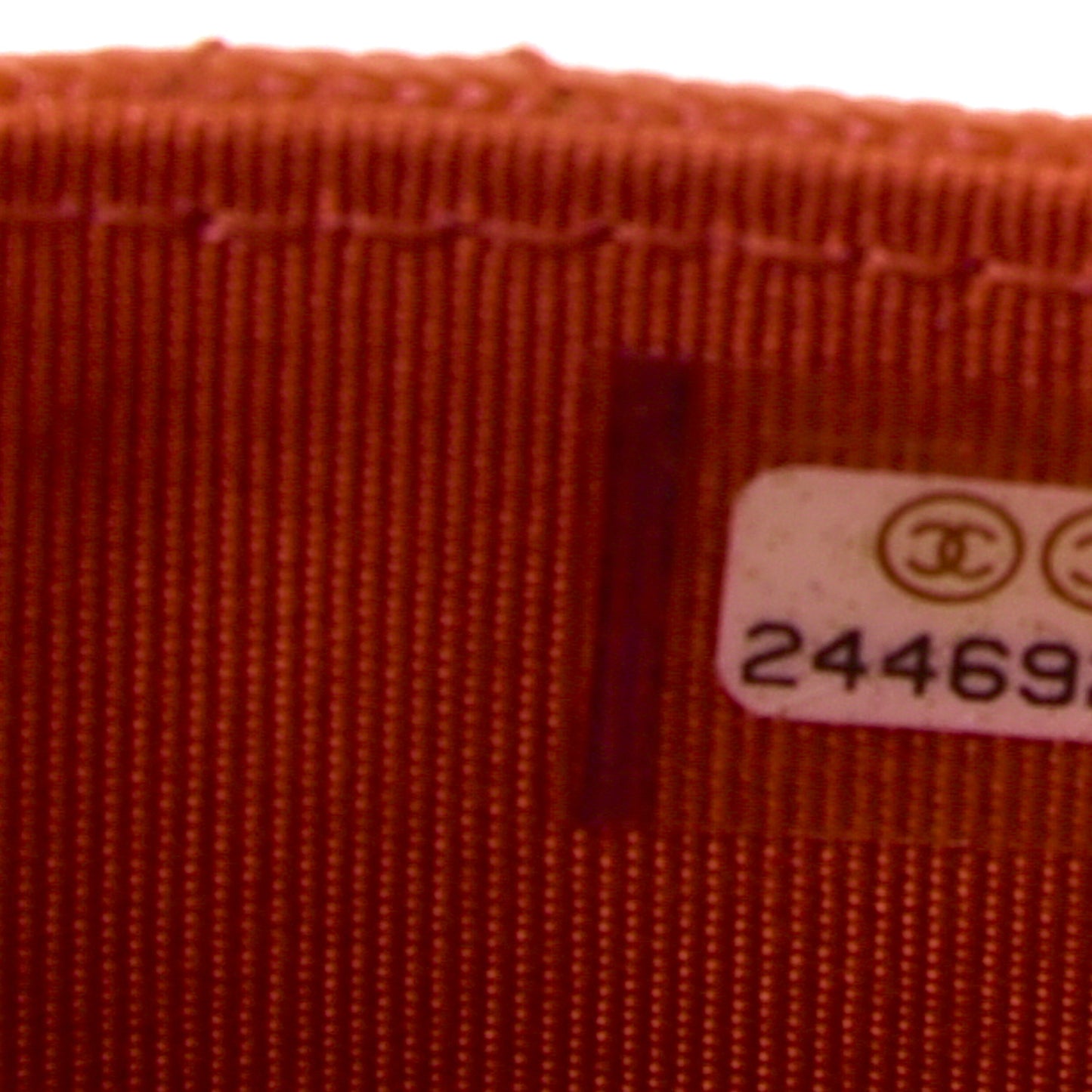 Caviar Quilted Flap Card Holder Orange