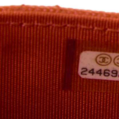 Chanel Caviar Quilted Flap Card Holder Orange 9 of 11