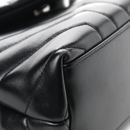 Saint Laurent Calfskin Y Quilted Monogram Small Loulou Chain Satchel Black 10 of 15
