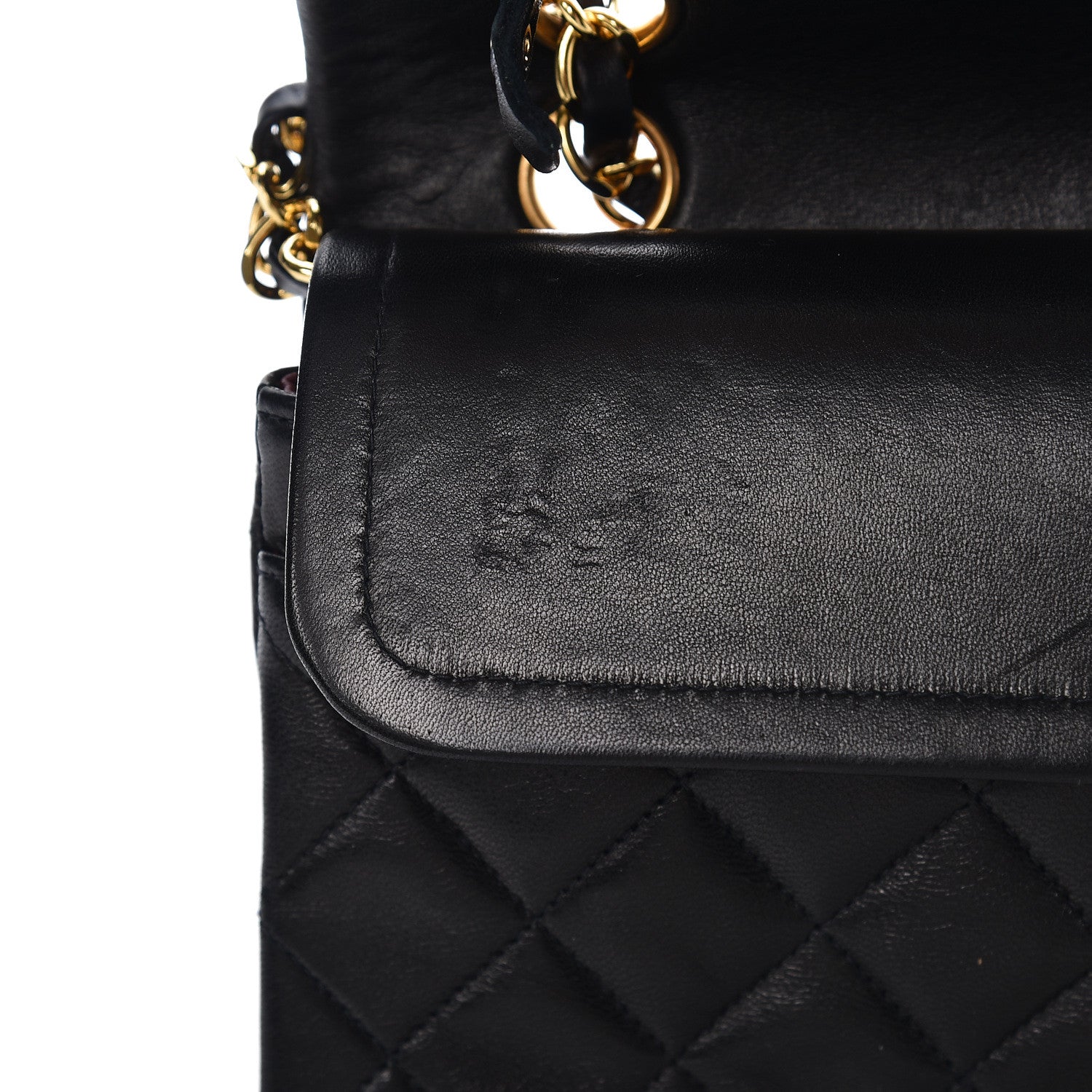 Chanel Lambskin Quilted Small Double Flap Black 9 of 16