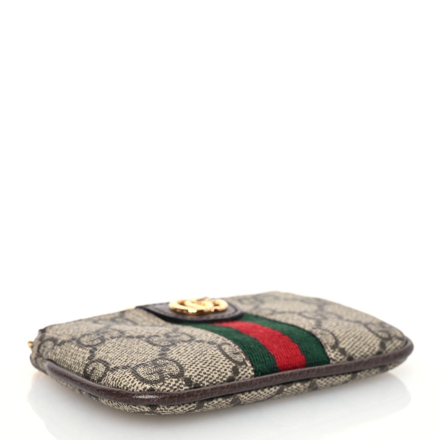 Gucci GG Supreme Monogram Web Ophidia Key Case Beige New Acero 4 of 9