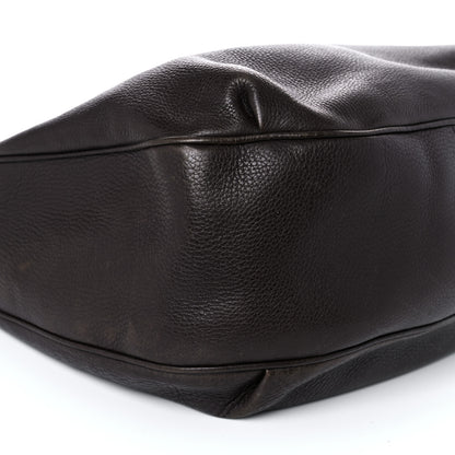 Gucci Calfskin Web Medium Dressage Hobo Coffee Brown 8 of 19