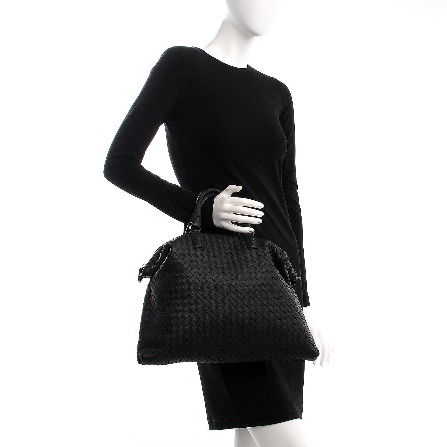 Bottega Veneta Nappa Intrecciato Medium Convertible Tote Nero Black 3 of 12
