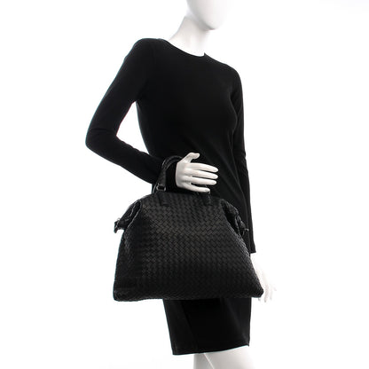 Bottega Veneta Nappa Intrecciato Medium Convertible Tote Nero Black 3 of 12