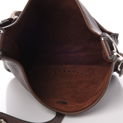 Hermes Taurillon Clemence Evelyne III PM Chocolate 7 of 8