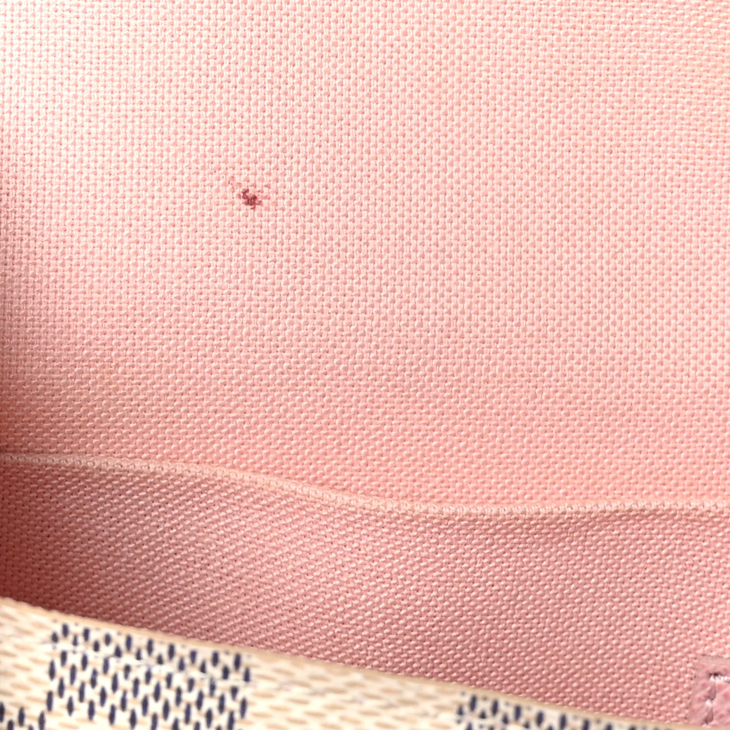 Damier Azur Pochette Felicie Chain Wallet Rose Ballerine