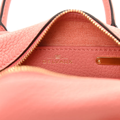 Delvaux Taurillon Soft Nano Cool Box Satchel Hibiscus 6 of 9